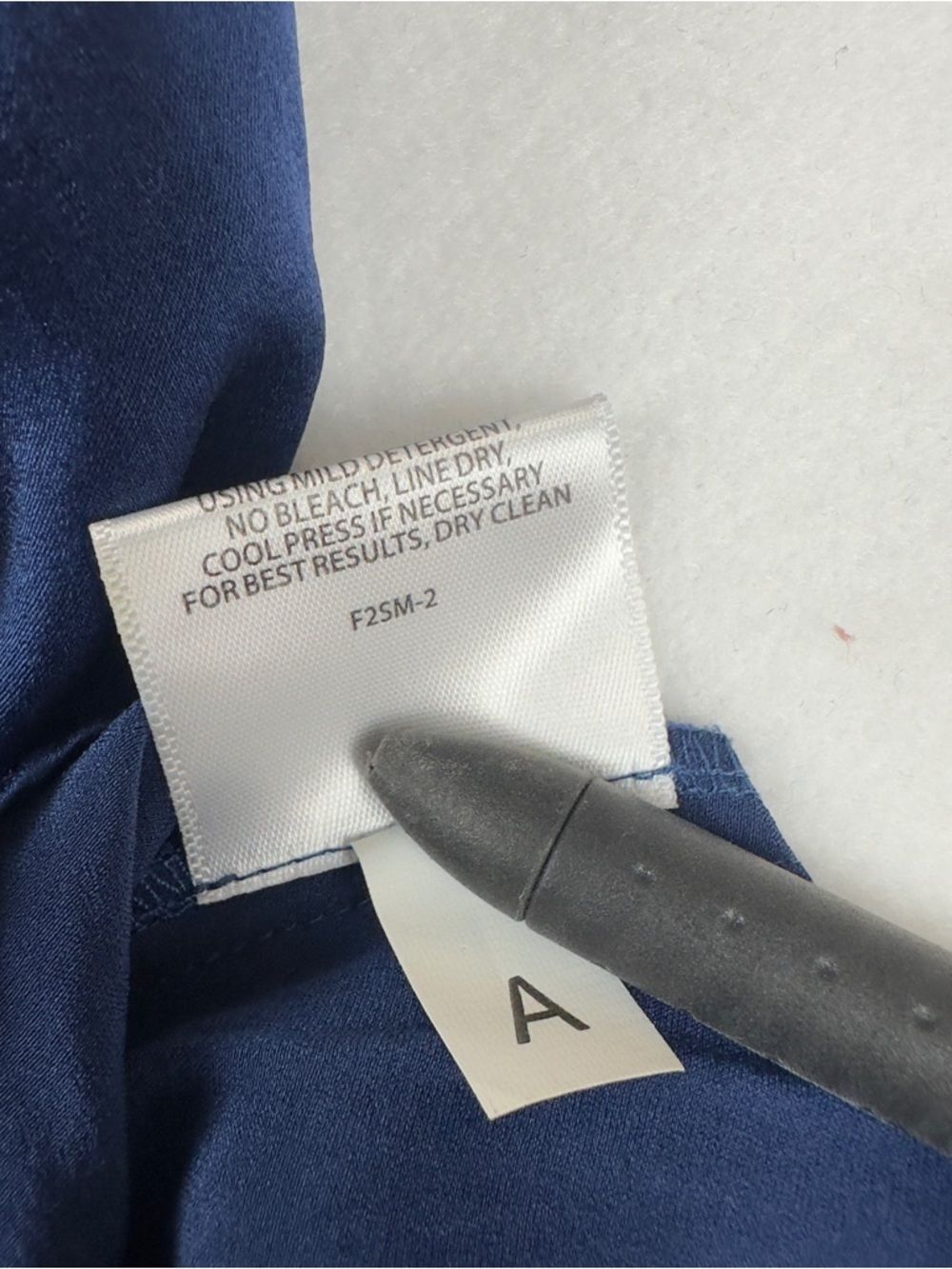 Eileen Fisher Satin Scoop Neck Sleeveless Camisole in Deep Blue - Picture 7 of 9